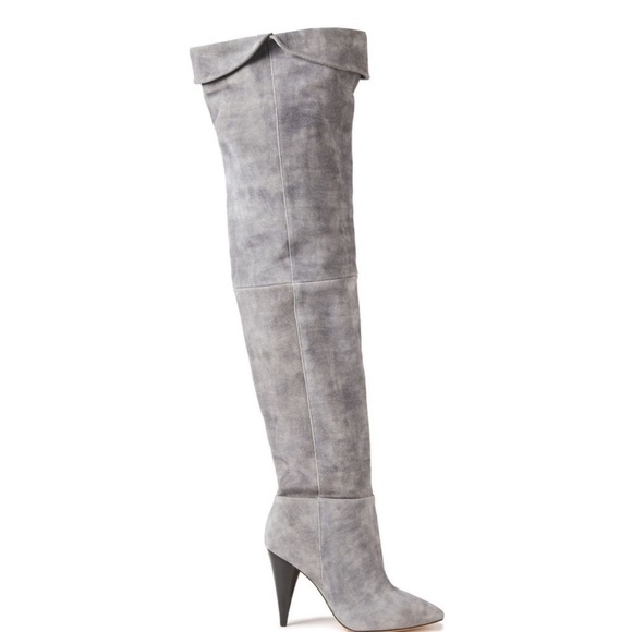 IRO Gray Over the Knee Boots - Picture 1 of 7
